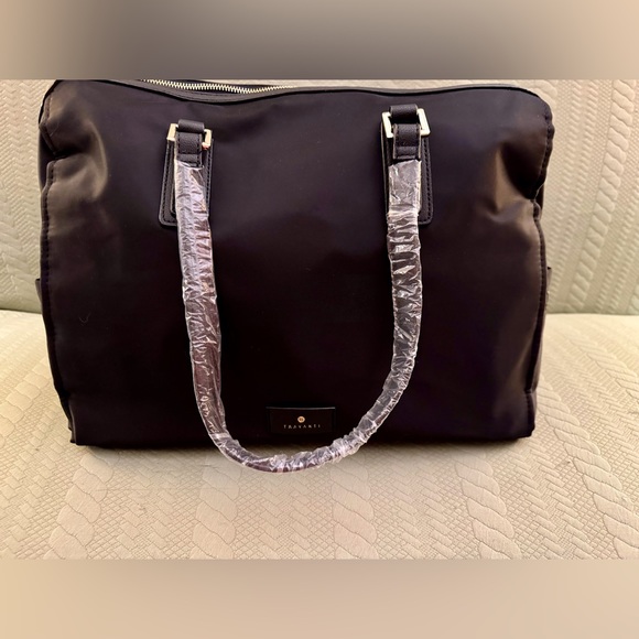 Travanti Work Tote Bag Black w/Red Lining NWT - Picture 4 of 16